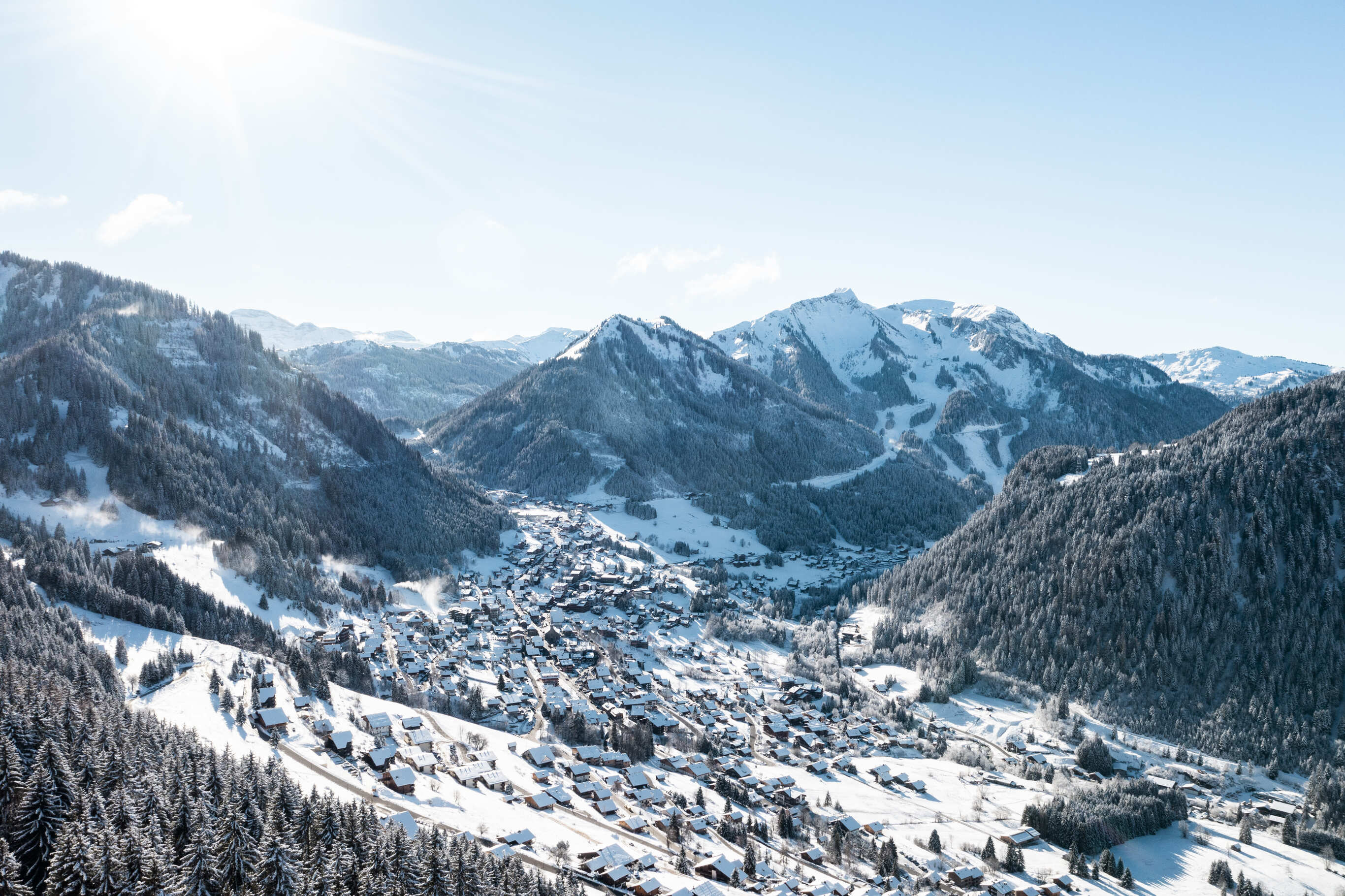 Le village de Châtel en Haute-Savoie 