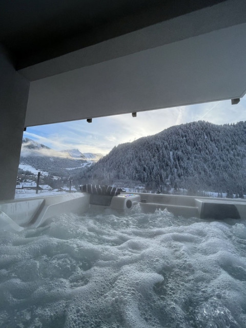 Alpaga C half-chalet in Châtel, rental with jacuzzi	