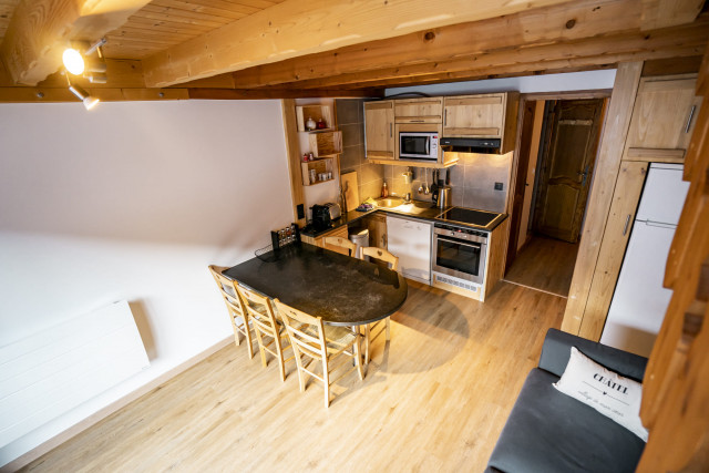 Apartment 16 in residence Perthuis, Living room, Châtel Mountain 74