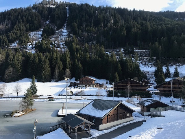 Appartement 19 Résidence Les Fioles, jolie vue sur le village de Châtel en hiver