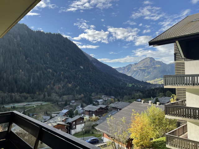 Appartement Croix de Savoie n°16, Vue depuis le Balcon, Châtel Centre village