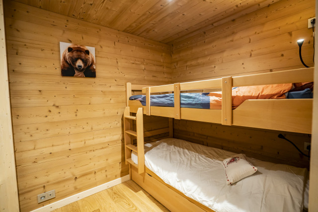 Apartment in chalet 3 Fontaines, Bedroom bunk bed, Châtel 74390