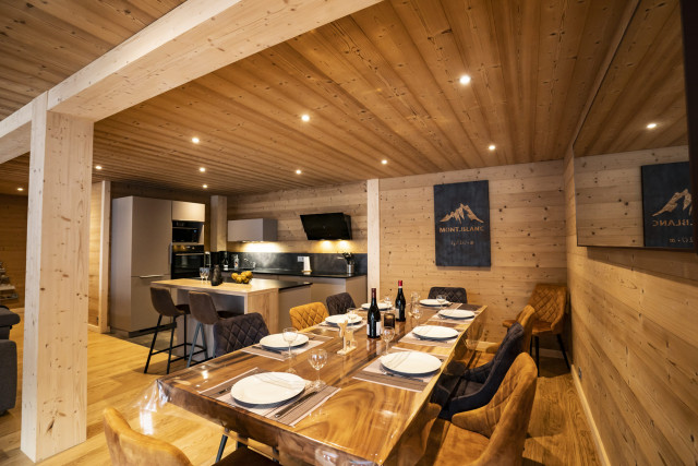 Apartment in chalet 3 Fontaines, Dining room, Châtel Family 74