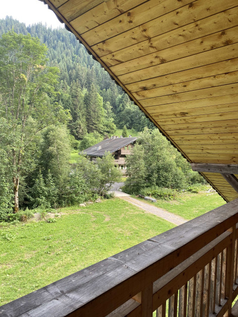 Appartement dans chalet la clairière, vue balcon, Châtel Les Portes du Soleil