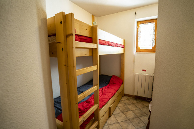 Appartement dans résidence Fuchsia, Chambre lit superposé, Châtel Alpes du Nord