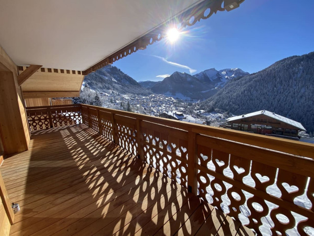 Appartement La Ferme de Suzanne 9 à Châtel, grande terrasse exposée sud