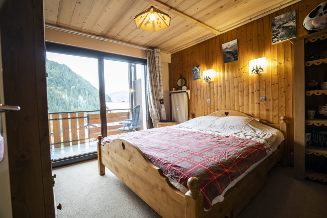 Appartement les Snailles, Chambre lit double et superpsosés, Châtel Vacances au ski