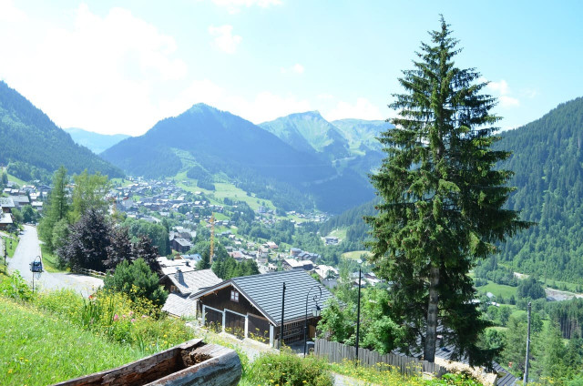 Apartment Les Sorbiers 002, view of Châtel, summer mountain family holiday
