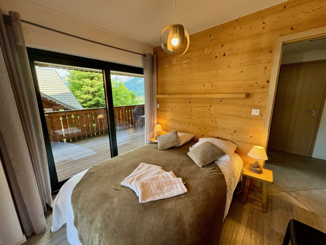 Apartment Soldanelles 29, Bedroom double bed, Châtel Ski rental