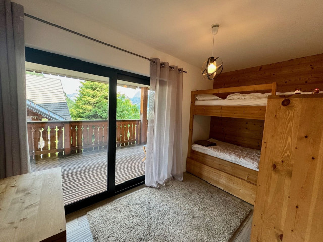Apartment Soldanelles 29, Bedroom bunk bed, Châtel French Alps