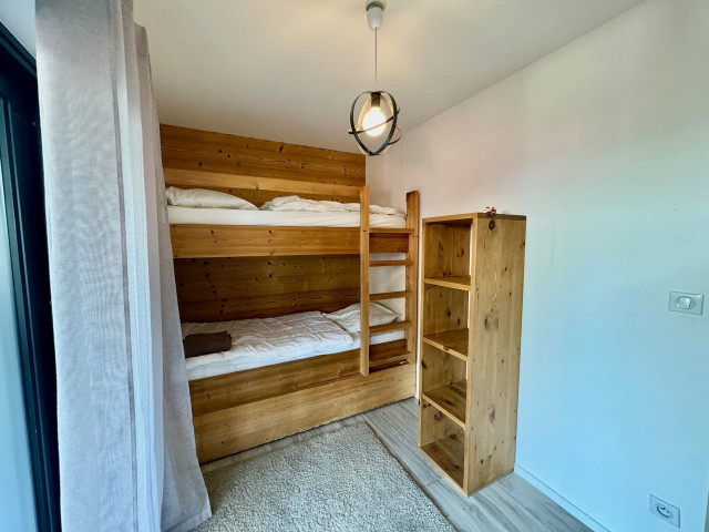 Apartment Soldanelles 29, Bedroom bunk bed, Châtel Village 74