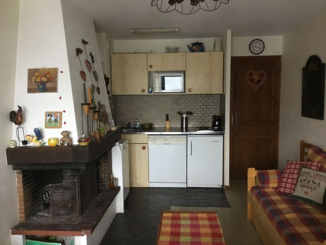 Apartment Yeti 4 65, Living room and kitchen, Châtel Haute-Savoie