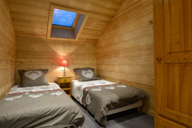 Chalet Alaska, Bedroom 2 single bed, Châtel Ski rental