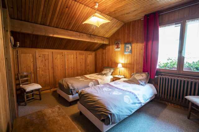 Chalet Jacrose, Bedroom 2 single bed, Châtel Fondue 74