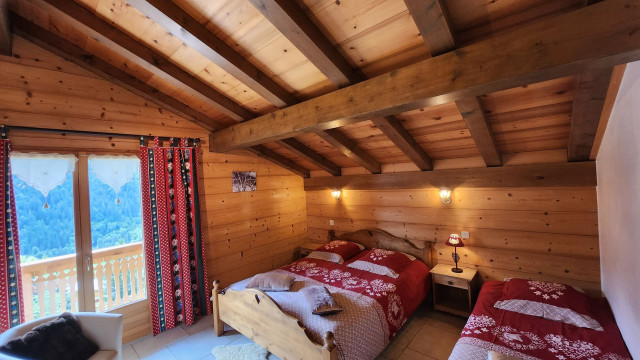 Chalet l'Edelweiss, Bedroom double bed + 1 single bed, Châtel Northern Alps