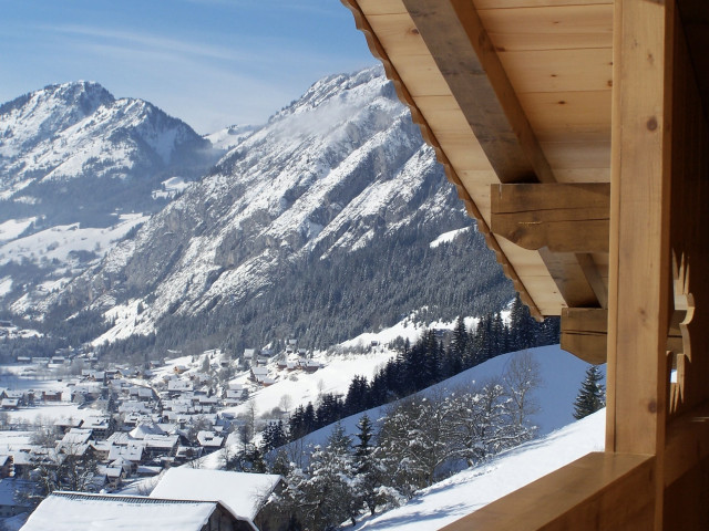 Chalet l'Edelweiss, Vue du Chalet, Châtel Montagne neige 74