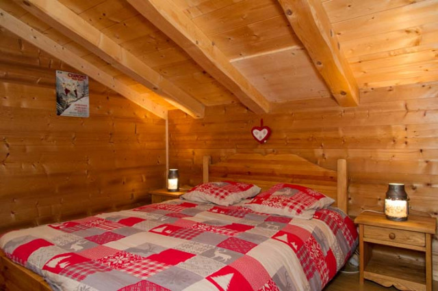 Chalet L'HERMINE DES VORRES, Bedroom double bed, Châtel Northern Alps