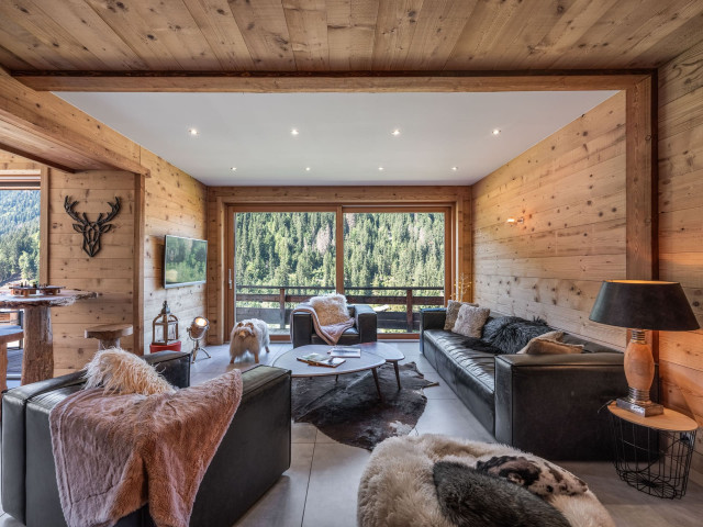 Chalet le Mille Cent, Chatel, Living room, Portes du Soleil 74