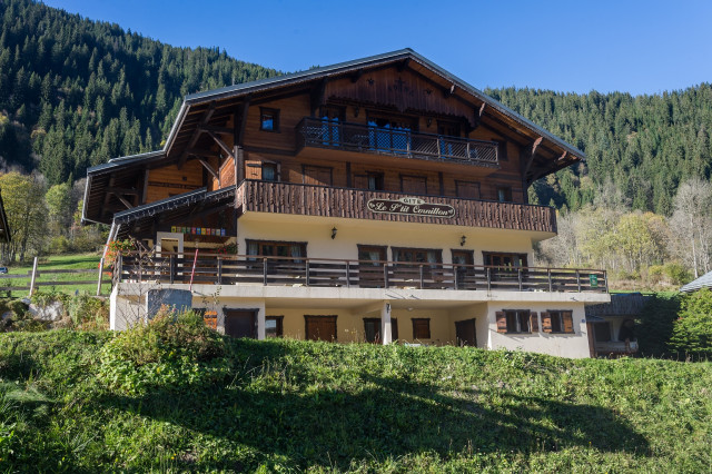 Chalet Le Petit Cornillon, The chalet from the outside, Châtel in summer