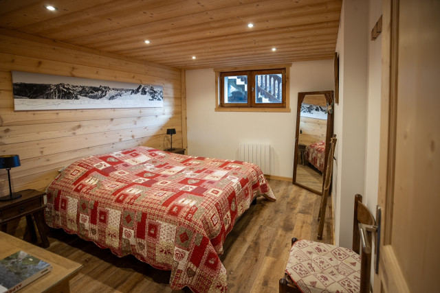 Chalet les lilas, Chambre double en rez de jardin, La Chapelle d'Abondance