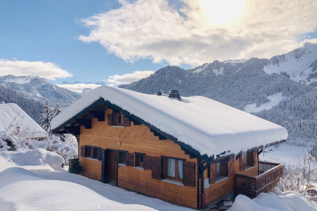 Chalet les lilas, Vue en hiver, la Chapelle d'Abondance, Vue montagne