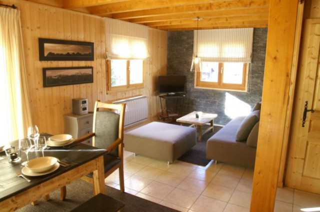 Chalet Namalou, Living and dining room, Châtel Haute-Savoie