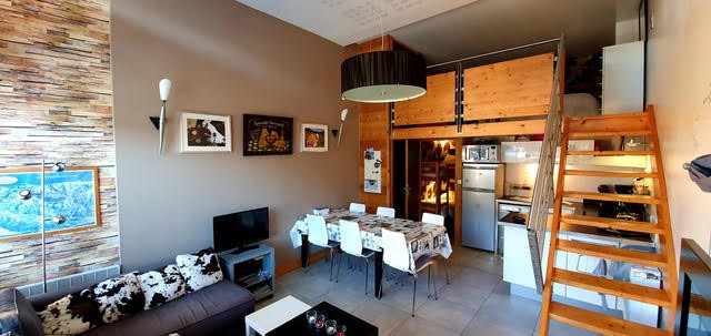 Résidence LA RESIDENCE, apartment 1, living room, Châtel Haute-Savoie