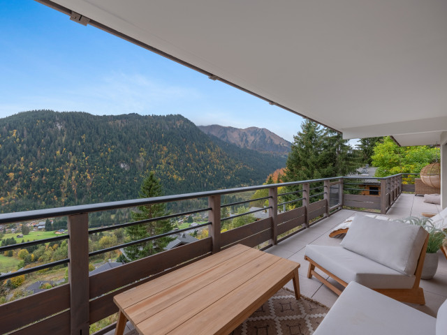 Résidence Le Theleme, Appartement 102, terrasse équipée, Châtel Les Portes du Soleil