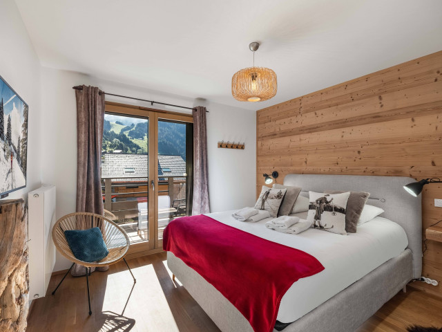 Résidence Le Theleme, Appartement 401, chambre double, Châtel Les Portes du Soleil