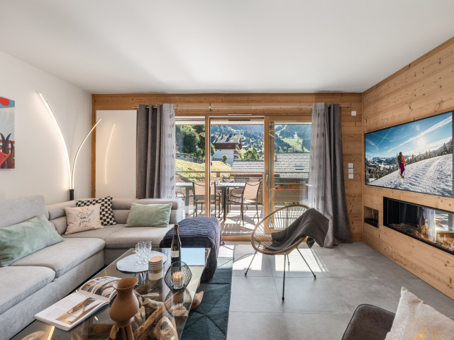 Résidence Le Theleme, Appartement 401, salon, Châtel Les Portes du Soleil