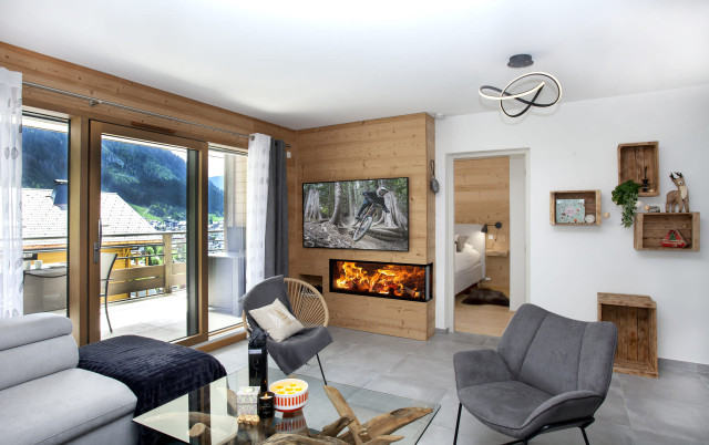 Residence Theleme, Apartment 401, Living room, Châtel