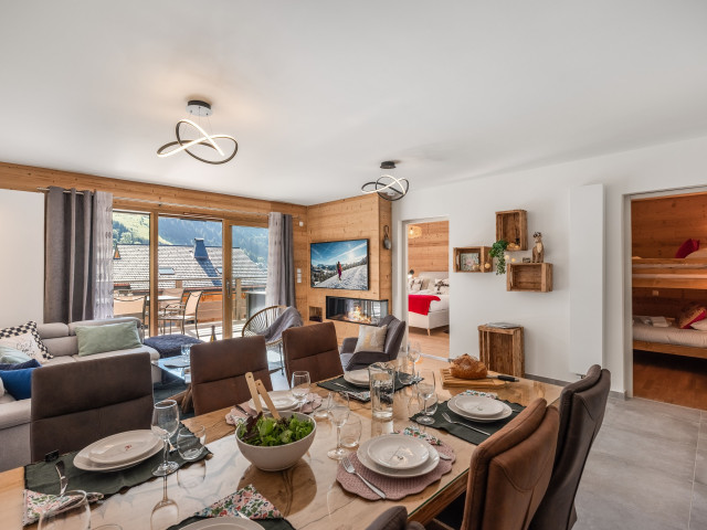 Résidence Le Theleme, Appartement 401, séjour, Châtel Les Portes du Soleil