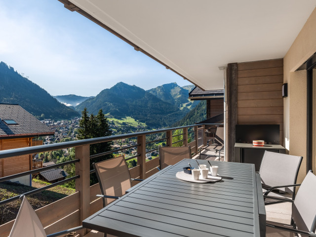 Résidence Le Theleme, Appartement 401, terrasse, Châtel Les Portes du Soleil