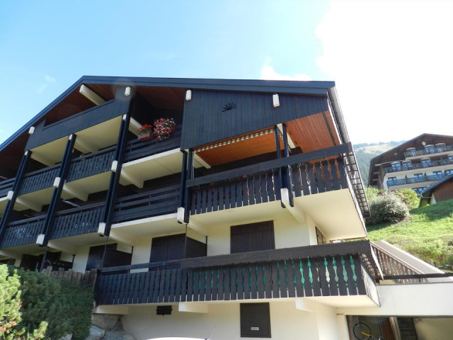 Apartment Block Les Biches in Châtel, summer