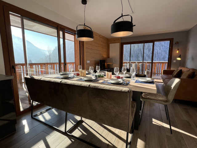 Residence The Loges Blanches, Apartment C1, Living room, Châtel Family holidays