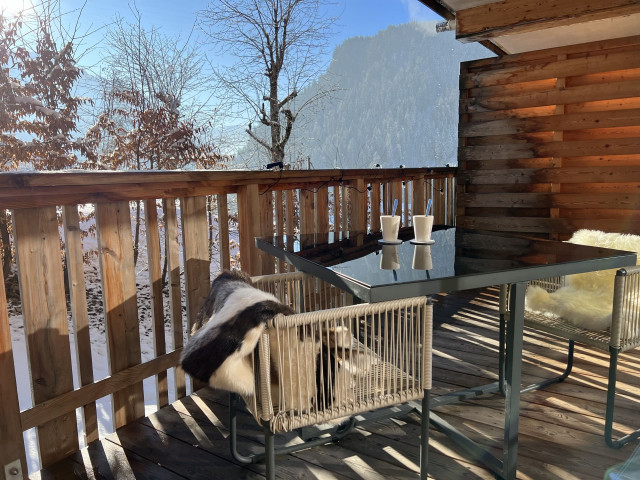 Residence Loges Blanches Châtel, apartment 201B, Balcony, Sun Mountains Peaceful