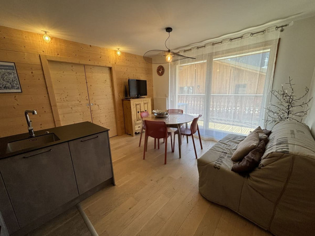 Résidence Perles de Savoie, Appartement C403, Séjour, Châtel