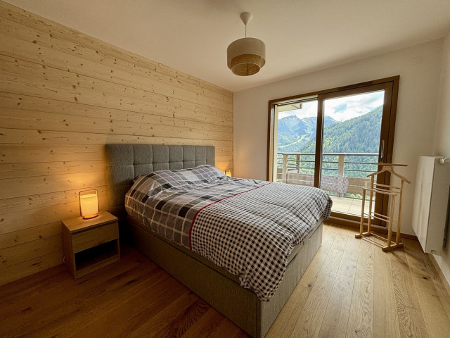 Résidence Thélème, Appartement 202,  Chambre double avec accès balcon, Châtel