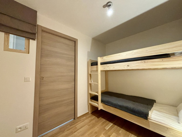 Résidence Thélème, Appartement 402, Petite chambre 2 lits superposés, Châtel Vacances en famille...