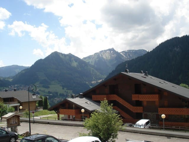 Studio 2 beds Bel Horizon, view on Châtel, mountain family holiday