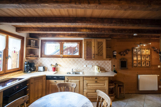 Studio Les Brames, fully equipped kitchen, Châtel Vallée d'Abondance
