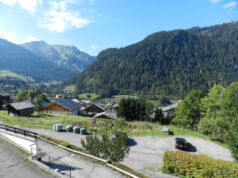 Apartment rental Les Biches nr12A, view over Chatel resort in summer