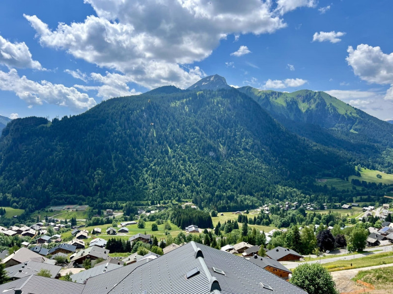 Appartement Alpage, balcon avec vue panoramique, Châtel