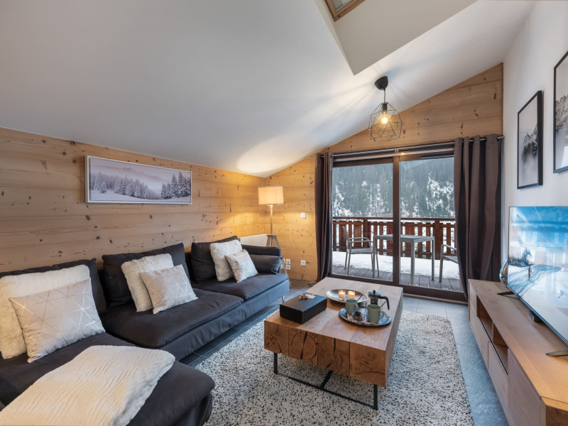 Apartment n° 202 A in Residence Chalet des Freinets, Living- room, Châtel Ski Holiday
