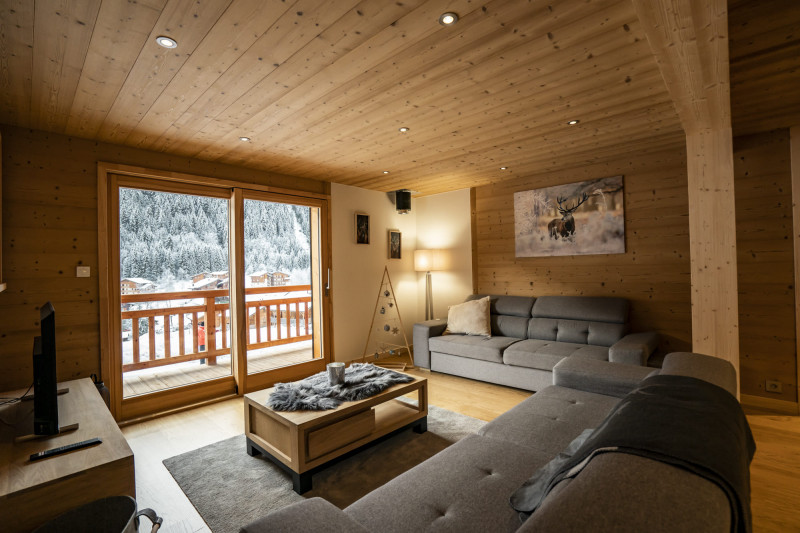 Apartment in chalet 3 Fontaines, Living room, Châtel French Alps