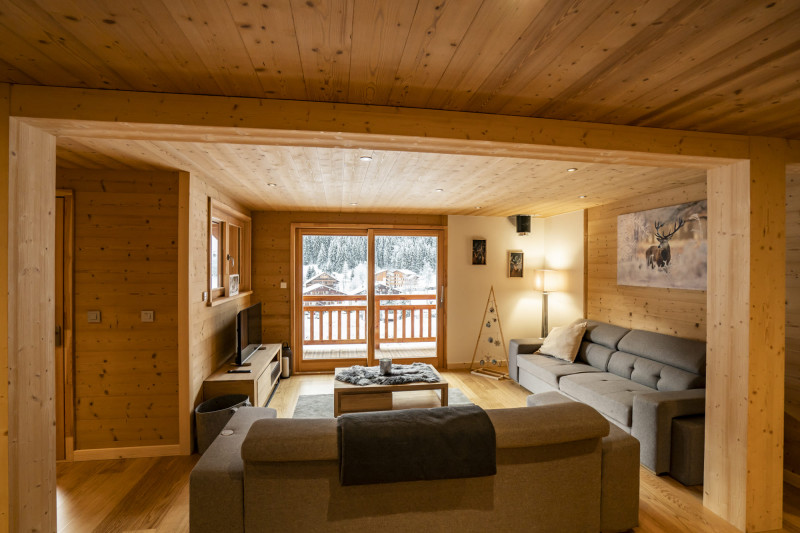 Apartment in chalet 3 Fontaines, Living room, Châtel Village 74