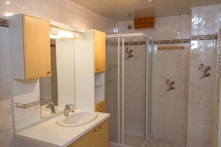 Appartement dans chalet le marmouset, salle de bain, Châtel Haute-Savoie