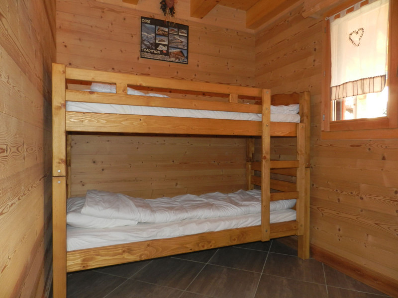 Apartment Penthouse Châtel, bedroom with bunk beds