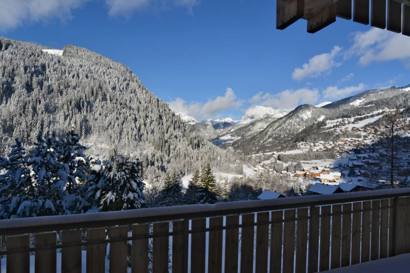 Chalet Alaska, Balcony with view, Châtel Mountain 74