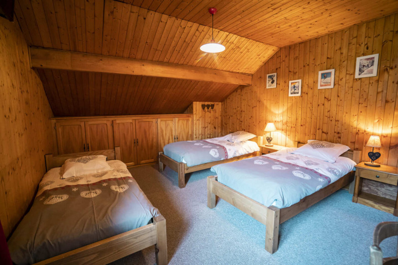 Chalet Jacrose, Chambre 3 lits simples, Châtel Domaine skiable